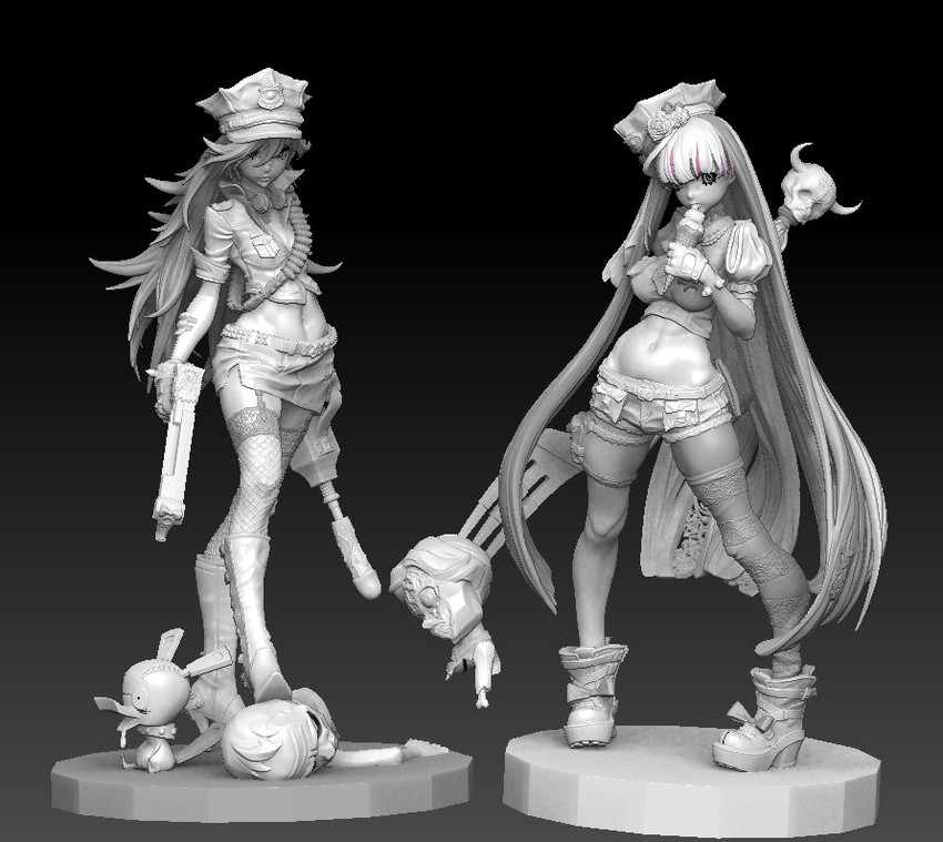 stocking, panty, and chuck (panty & stocking with garterbelt) drawn by obstetrician_m
