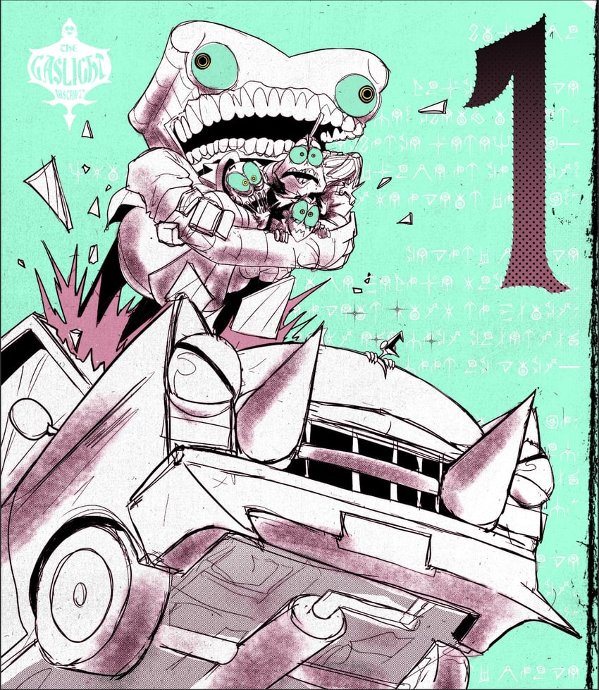 melancholy hill, ken the butcher, breadhead, and mud (glitch productions and 1 more) drawn by fulltimeseagull