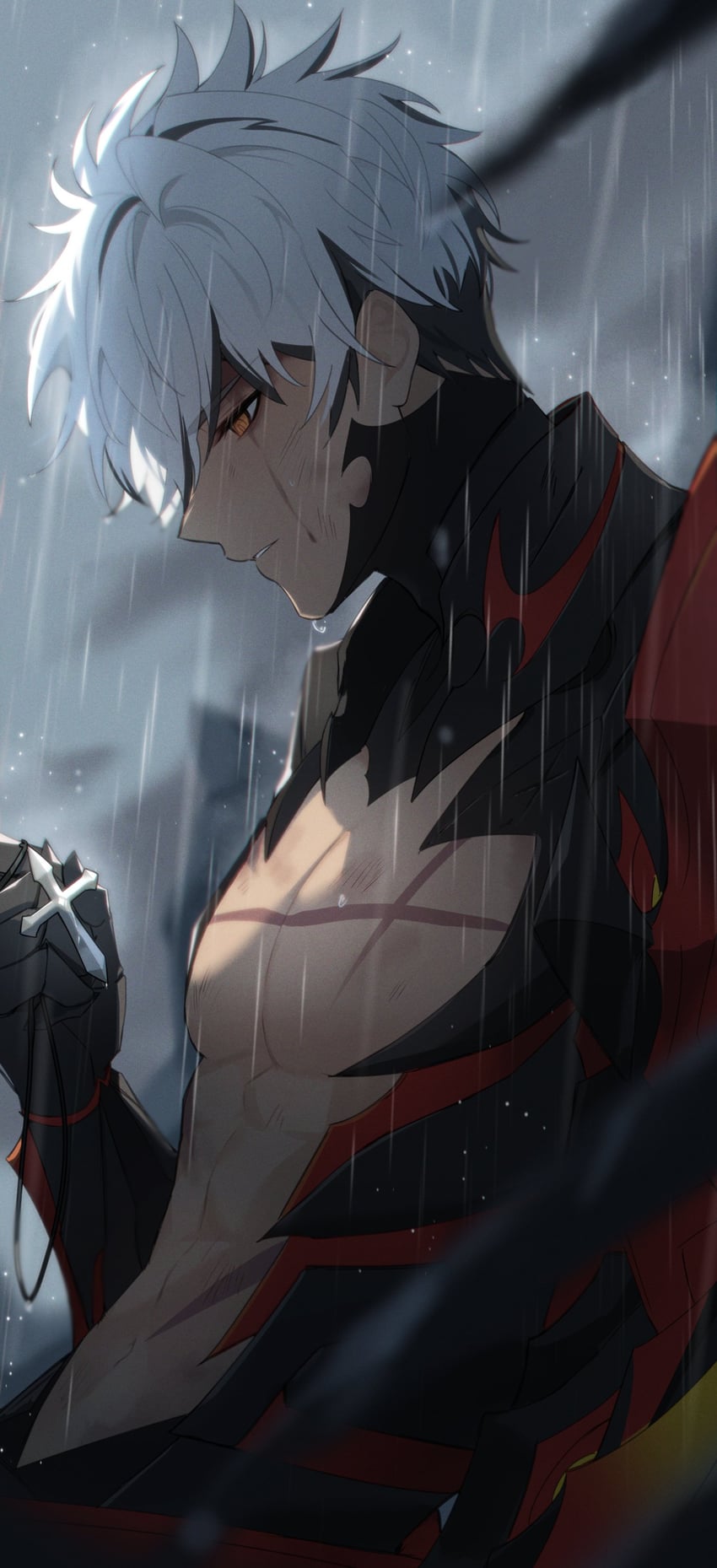 raven cronwell and rage hearts (elsword) drawn by sasa_(sa1008va)