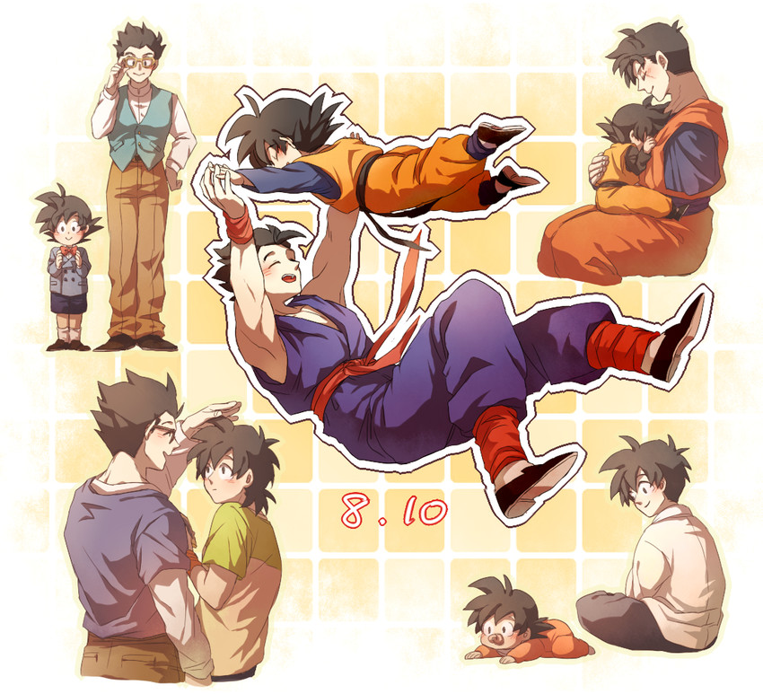 son gohan and son goten (dragon ball and 1 more) drawn by raiku_(ugougomemomemo)