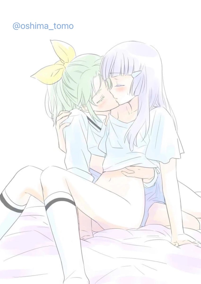 midorikawa nao and aoki reika (precure and 1 more) drawn by ooshima_tomo