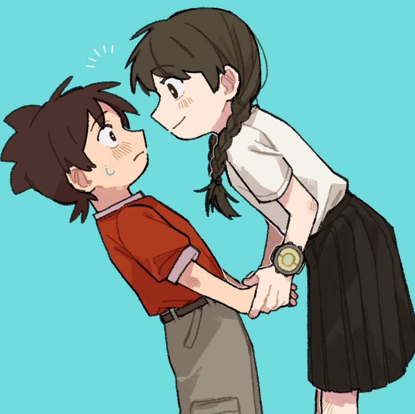 amano keita and amano natsume (youkai watch and 1 more) drawn by 5kiro_karoli
