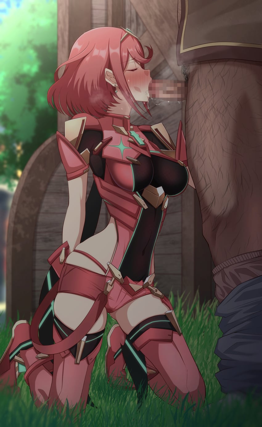 pyra (xenoblade chronicles and 1 more) drawn by eruu_(eruuman)