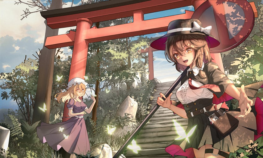 usami renko and maribel hearn (touhou) drawn by 2violetdetector