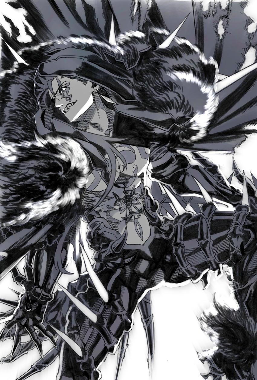 cu chulainn and cu chulainn alter (fate and 1 more) drawn by jerky_(zaki0015)