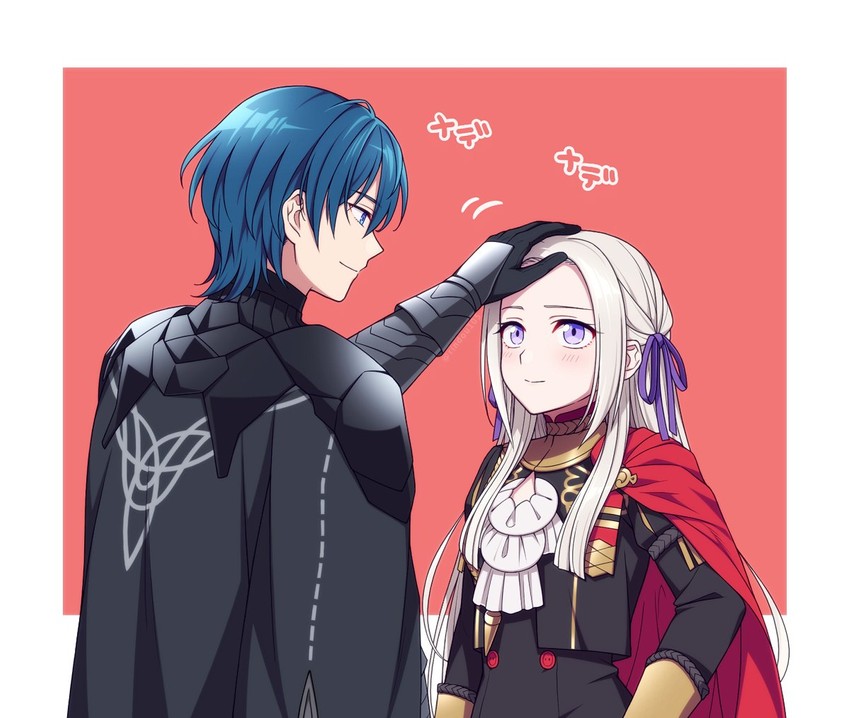 edelgard von hresvelg and male byleth (fire emblem and 1 more) drawn by hiyori_(rindou66)