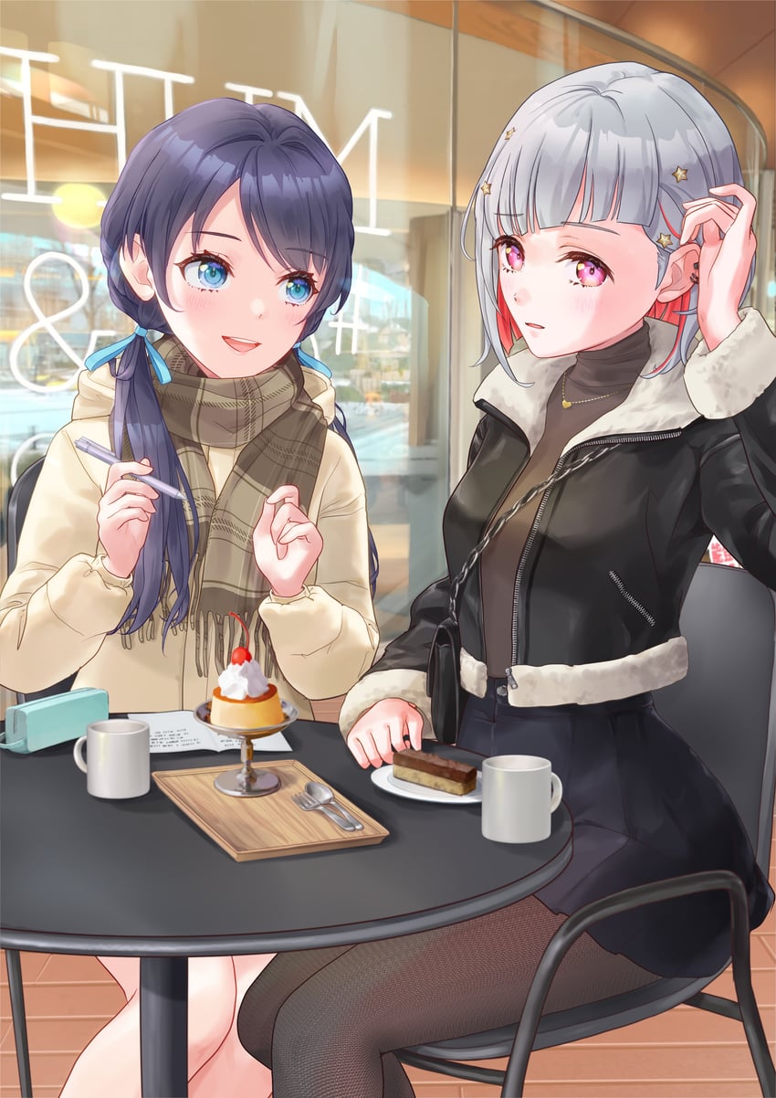 murano sayaka and yugiri tsuzuri (love live! and 1 more) drawn by kobassy