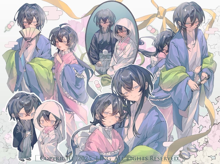 harushiro ryuusei (original and 2 more) drawn by liningne