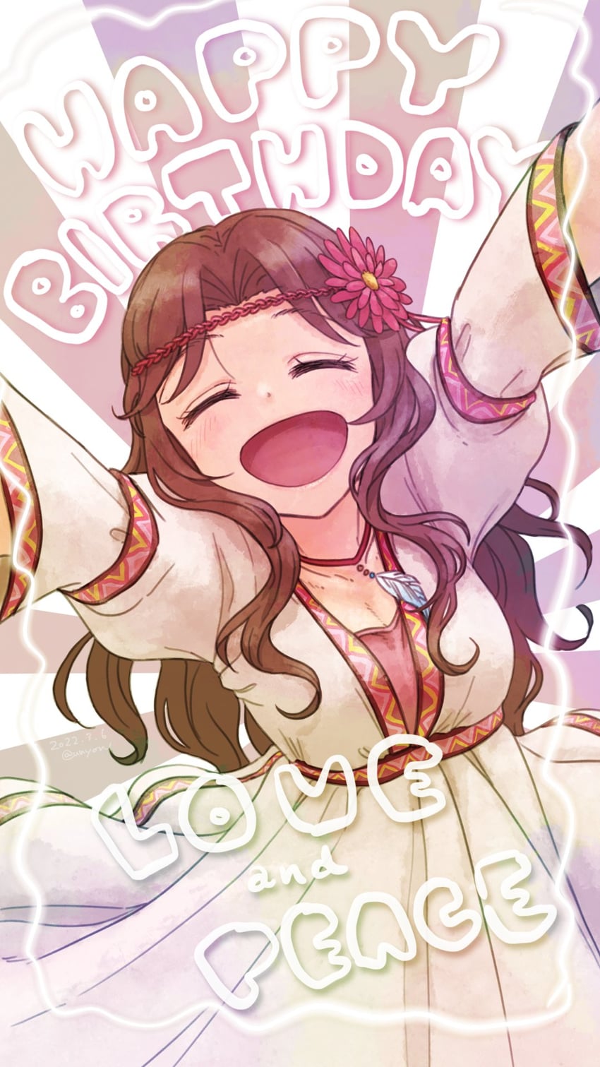 ariura kanna (idolmaster and 1 more) drawn by unyon