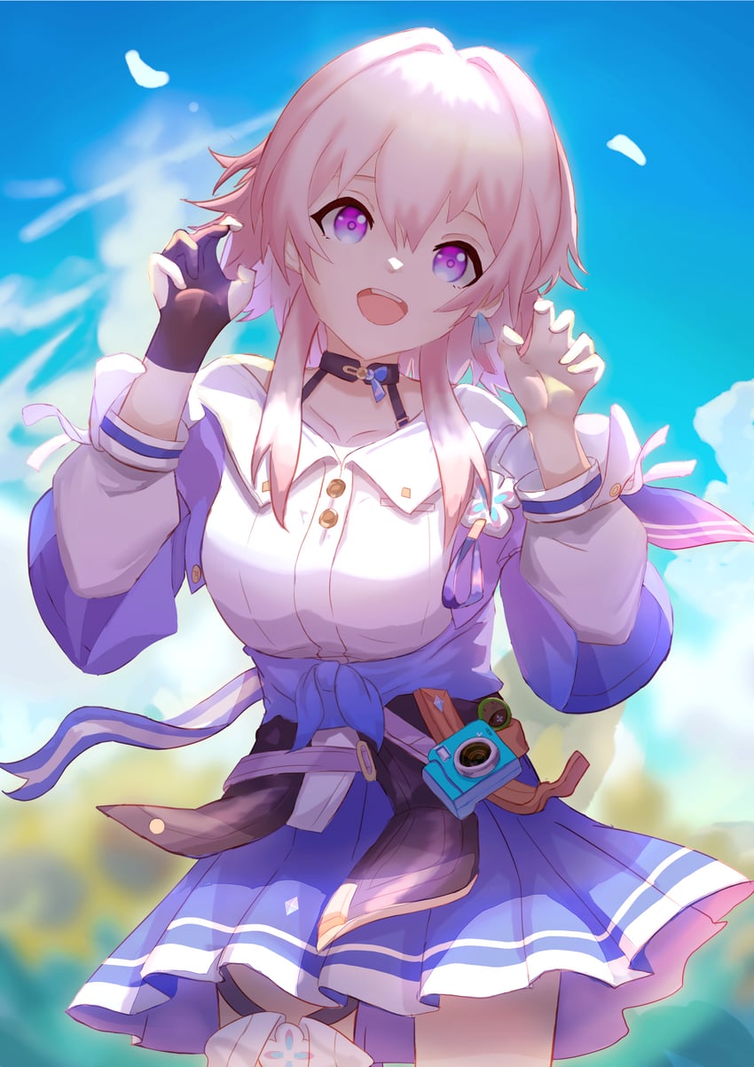 march 7th (honkai and 1 more) drawn by ningchaningcha