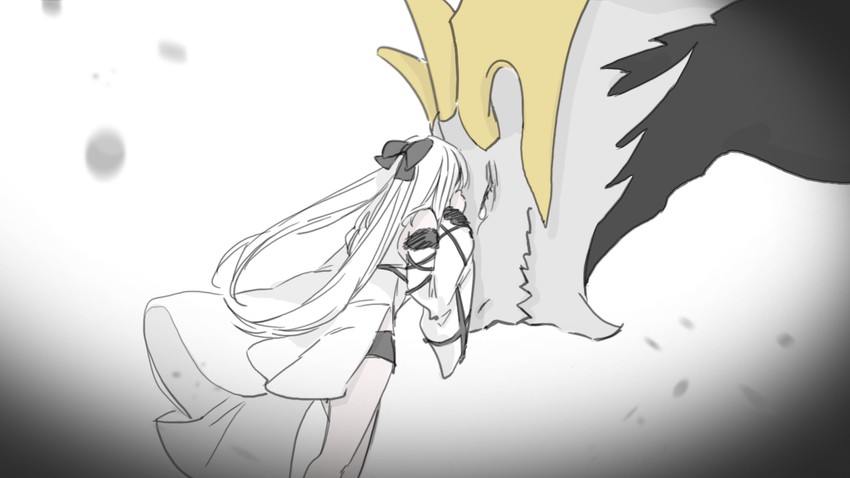 zero and mikhail (drag-on dragoon and 1 more) drawn by nyap