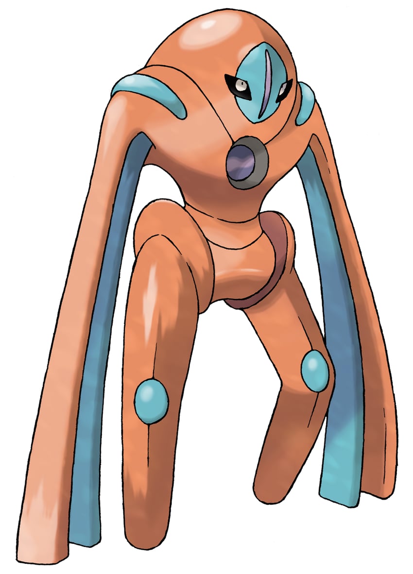 deoxys (pokemon and 1 more) drawn by sugimori_ken
