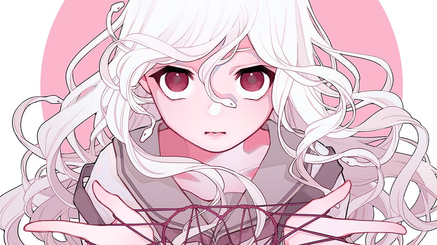 sengoku nadeko and god nadeko (monogatari and 1 more) drawn by uzcoco_66