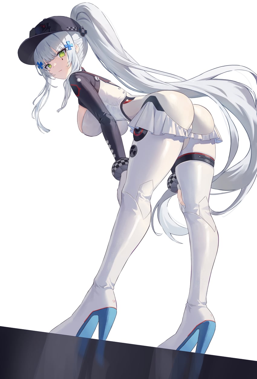 hk416 and klukai (girls' frontline and 1 more) drawn by greenapple