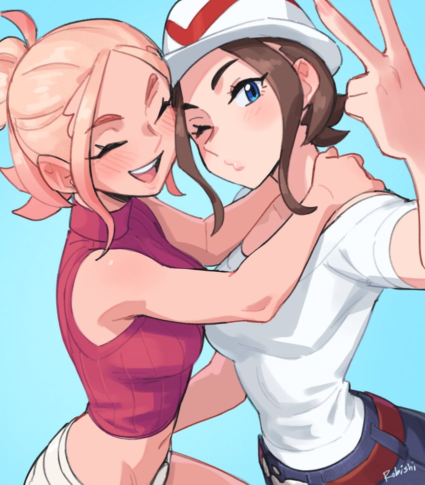 taunie and harmony (pokemon and 1 more) drawn by rob_ishi