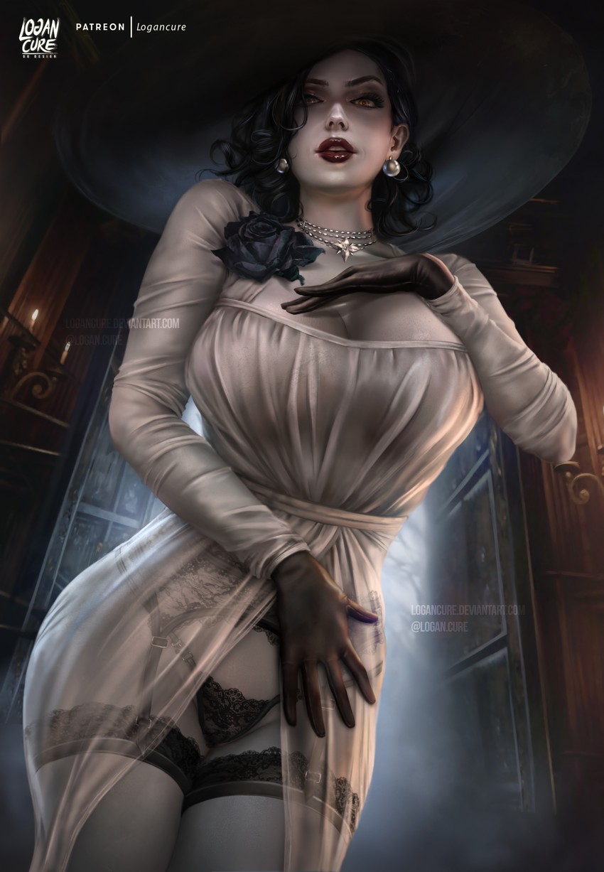 alcina dimitrescu (resident evil and 1 more) drawn by logan_cure