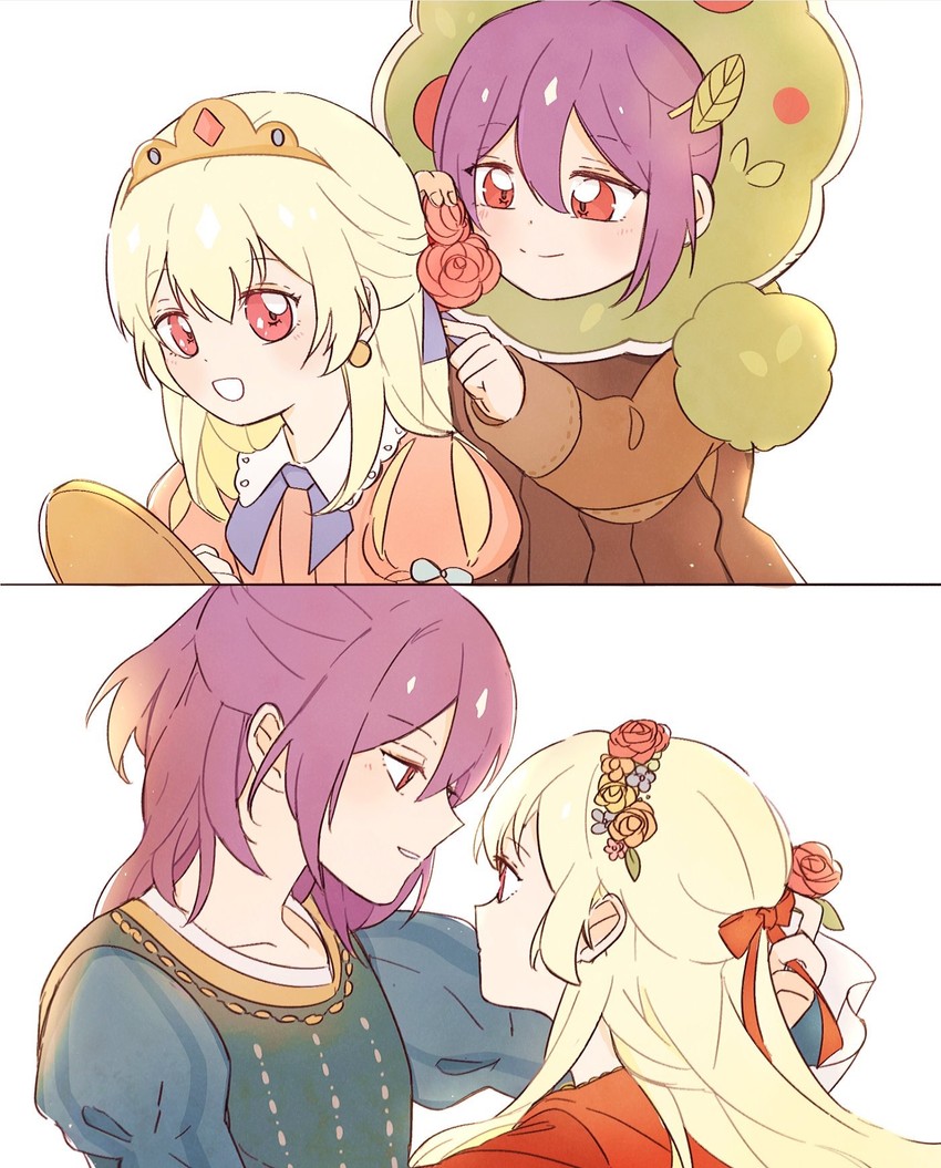 shirasagi chisato and seta kaoru (bang dream!) drawn by seri_(vyrlw)