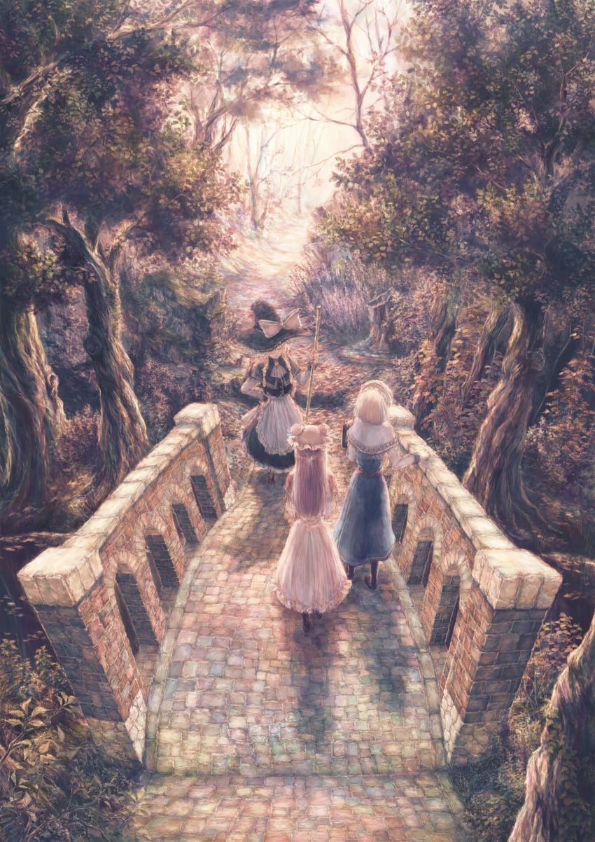 kirisame marisa, alice margatroid, and patchouli knowledge (touhou) drawn by jsnmkt
