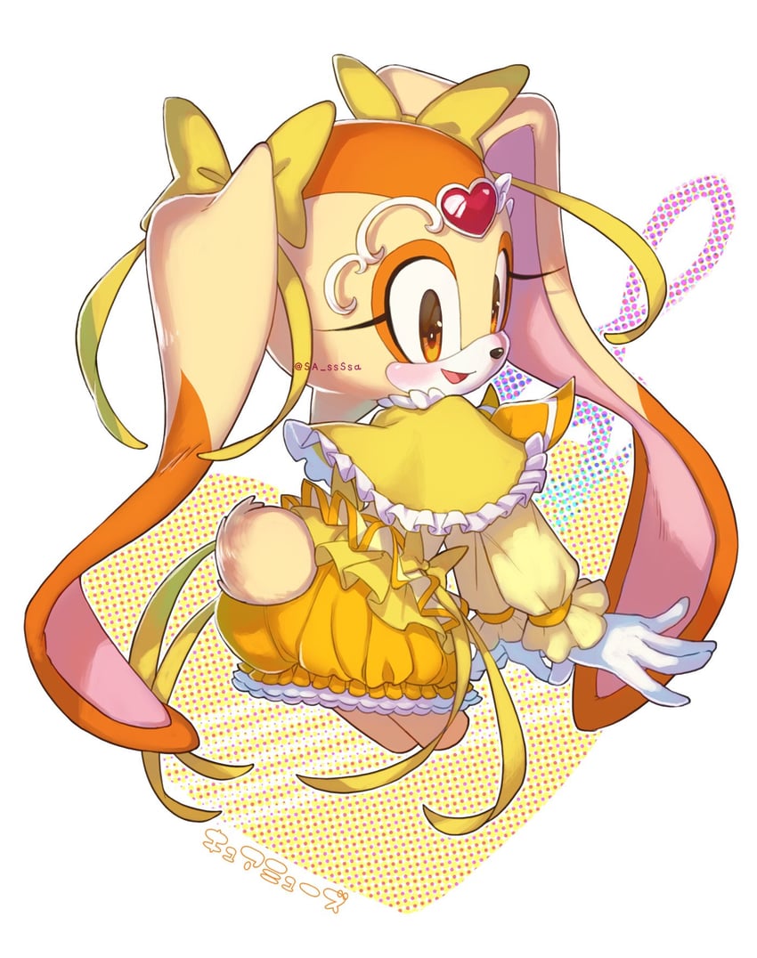 cream the rabbit and cure muse (precure and 2 more) drawn by konjiki_ringo