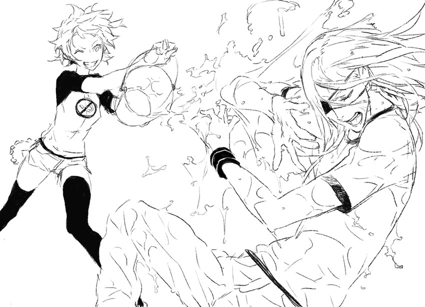 badou nails and mimi (dogs: bullets & carnage) drawn by miwa_shirow