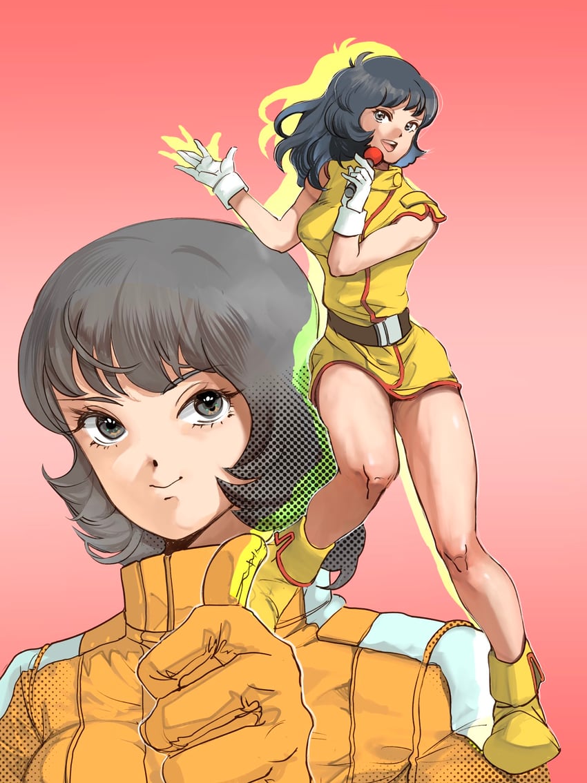 fa yuiry (gundam and 1 more) drawn by glico_(romantic_hatoba)