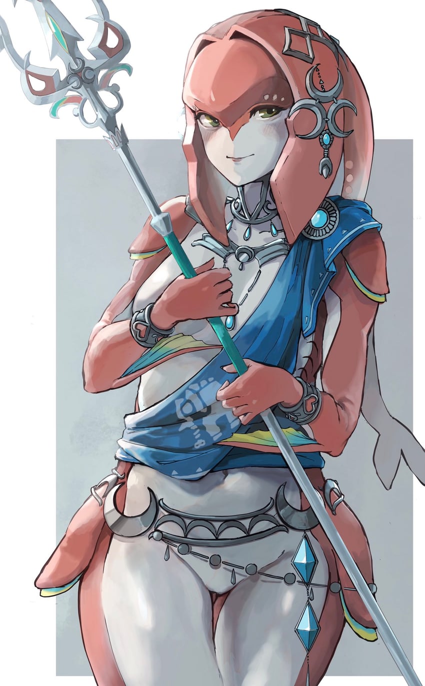 mipha (the legend of zelda and 1 more) drawn by otsubo_kiko