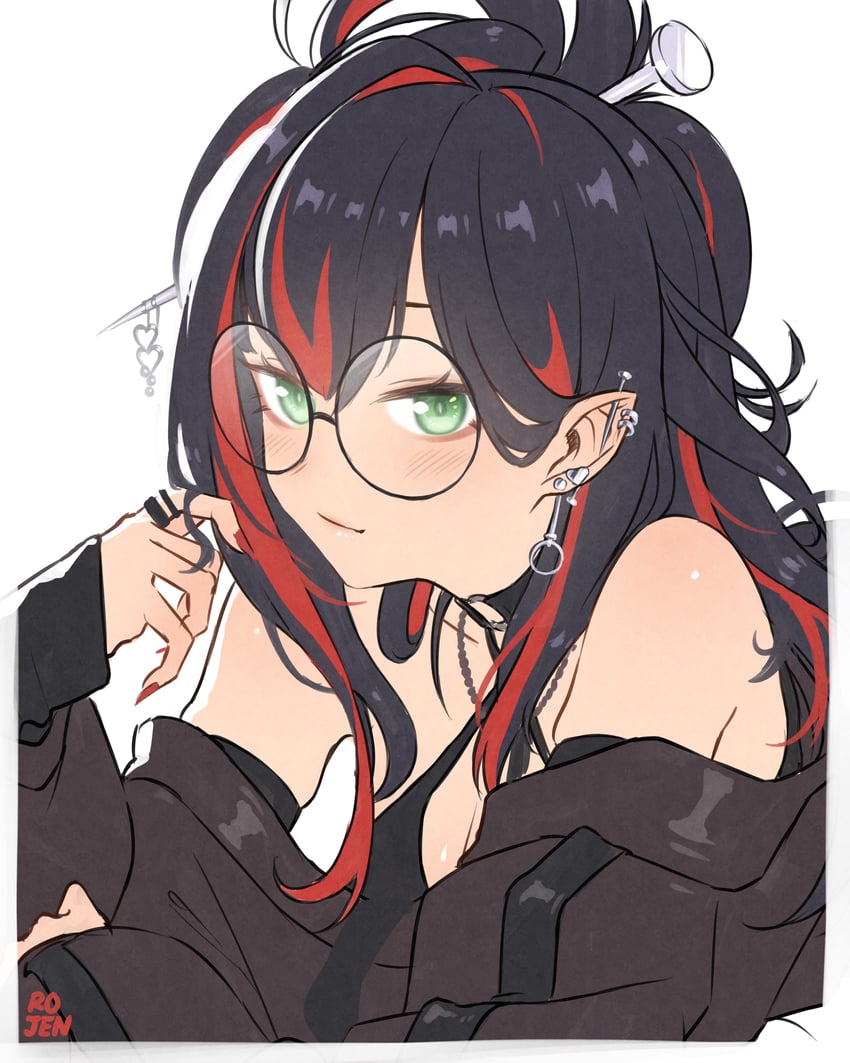 mika melatika (nijisanji and 1 more) drawn by rojen