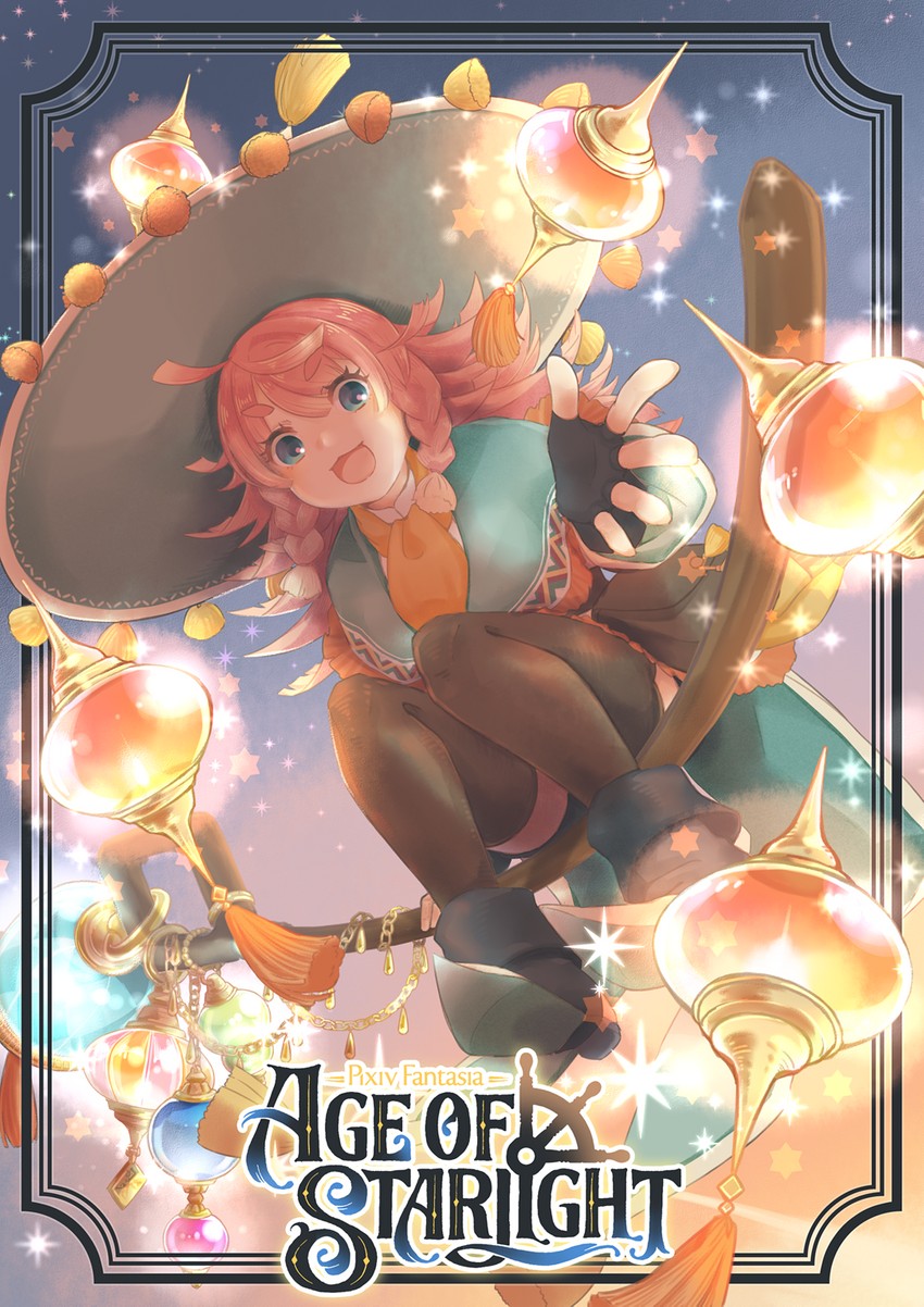 crystal witch chocolatte (pixiv fantasia and 1 more) drawn by emisuke_109