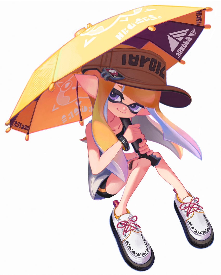 inkling player character and inkling girl (splatoon) drawn by ka1_(k4k37)