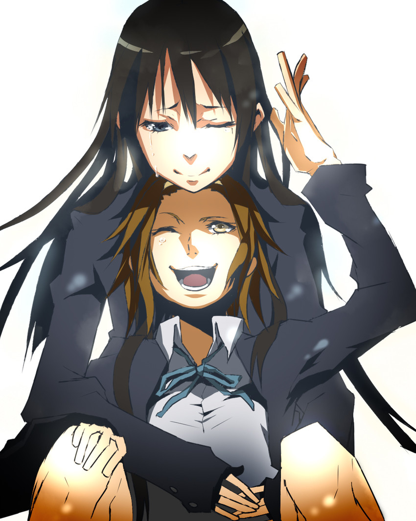 akiyama mio and tainaka ritsu (k-on!) drawn by bocogami