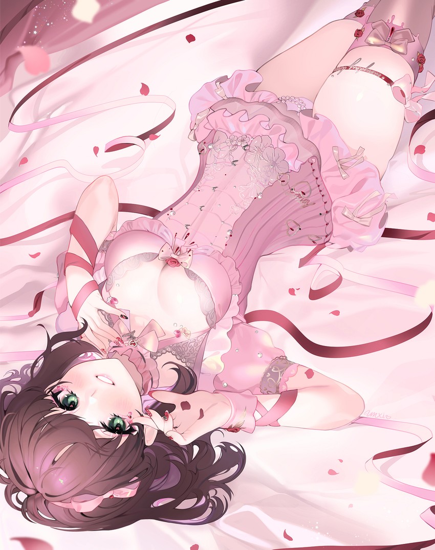 sakuma mayu (idolmaster and 1 more) drawn by unxi