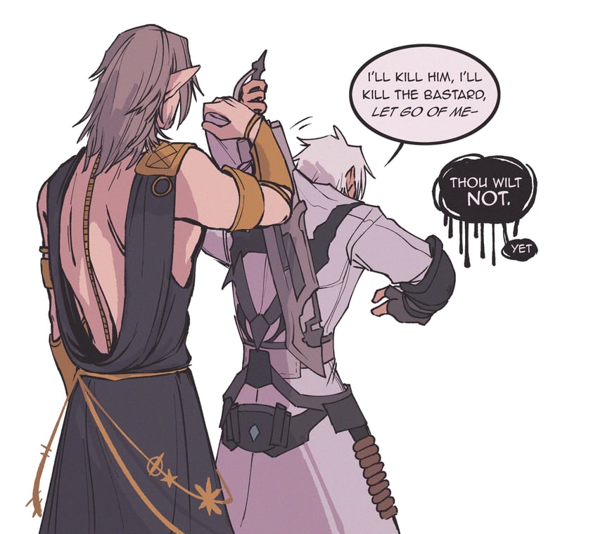 thancred waters, astrologian, gunbreaker, and urianger augurelt (final fantasy and 1 more)
