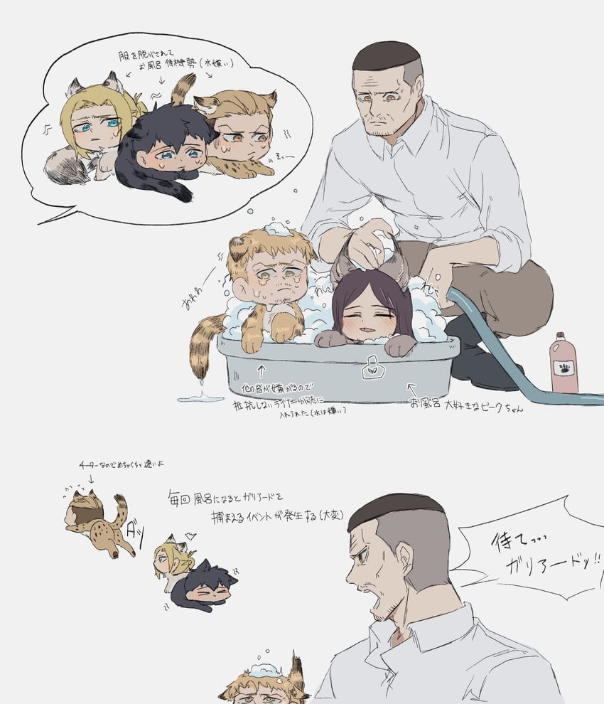 reiner braun, annie leonhart, bertolt hoover, pieck finger, porco galliard, and 1 more (shingeki no kyojin) drawn by zunkome