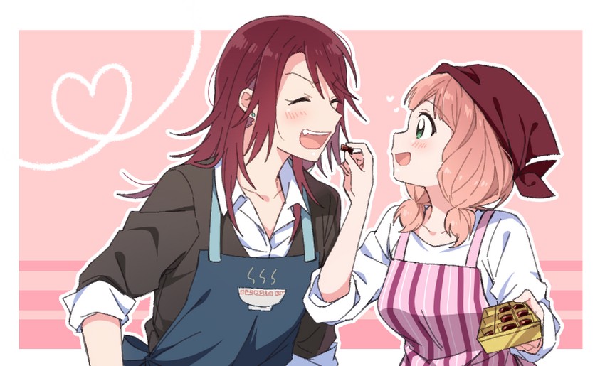uehara himari and udagawa tomoe (bang dream!) drawn by re_ghotion