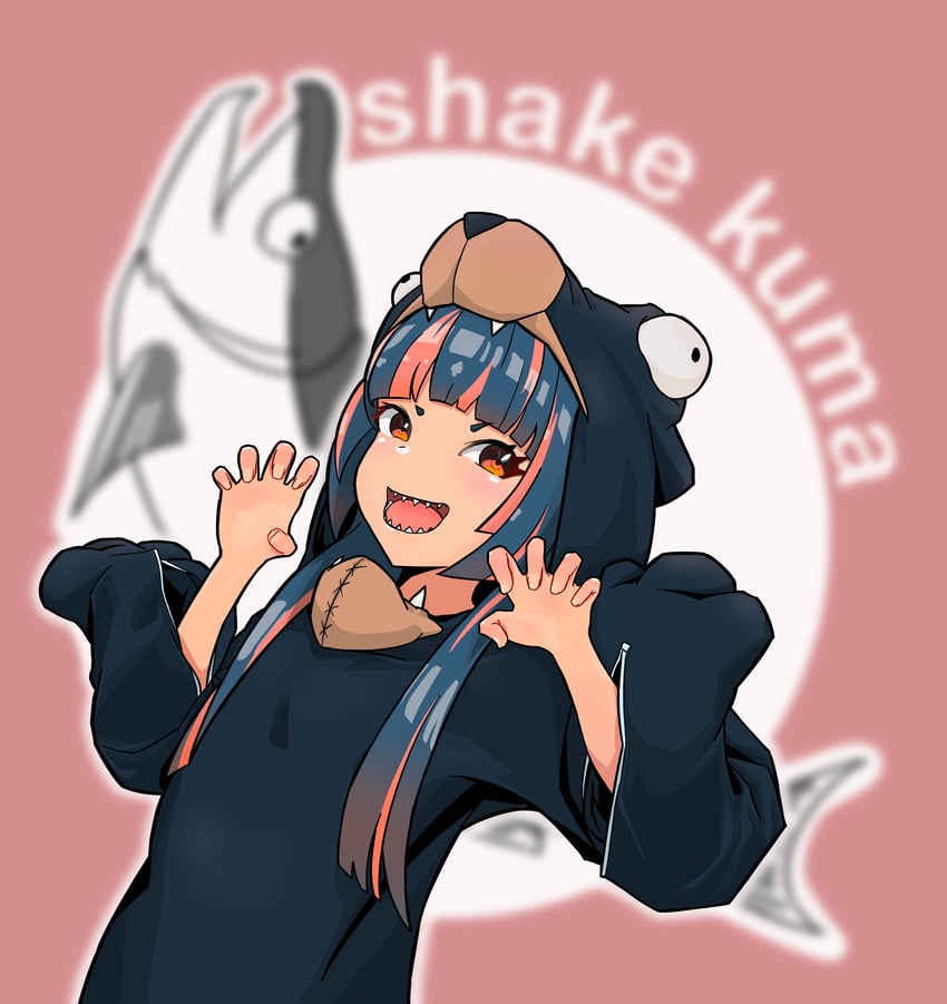 shark kuma-chan (original) drawn by post_(shake_shakepost)