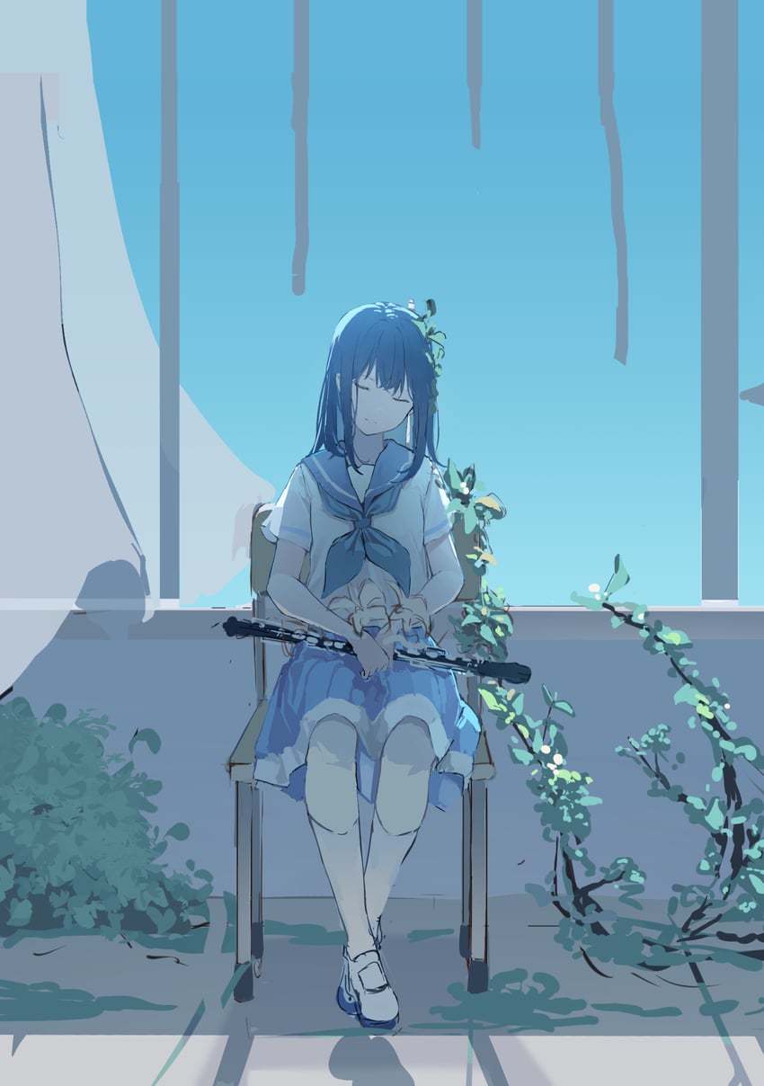 yoroizuka mizore (hibike! euphonium and 1 more) drawn by ye_zi_you_bei_jiao_ju_ge