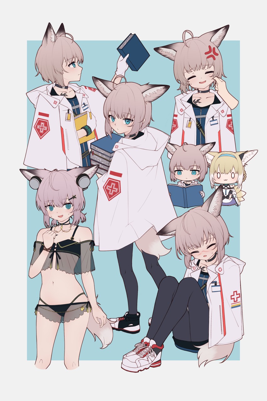 suzuran and sussurro (original and 1 more) drawn by lxjun_09
