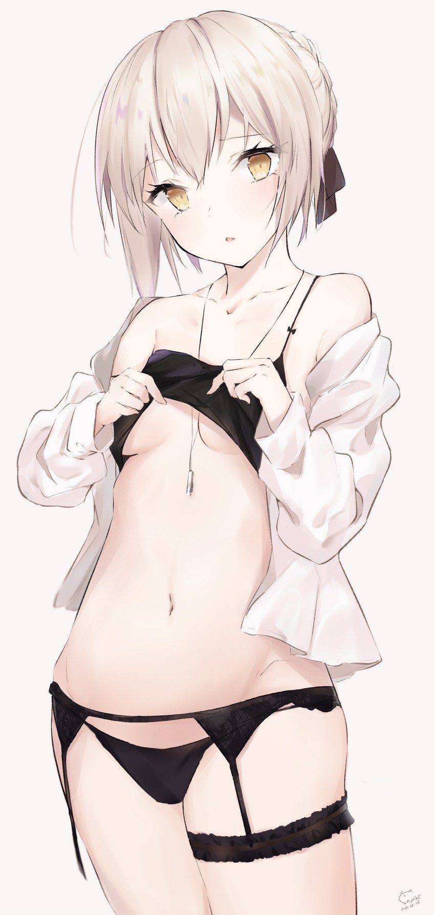 artoria pendragon and saber alter (fate and 1 more) drawn by sai_(saipoko)