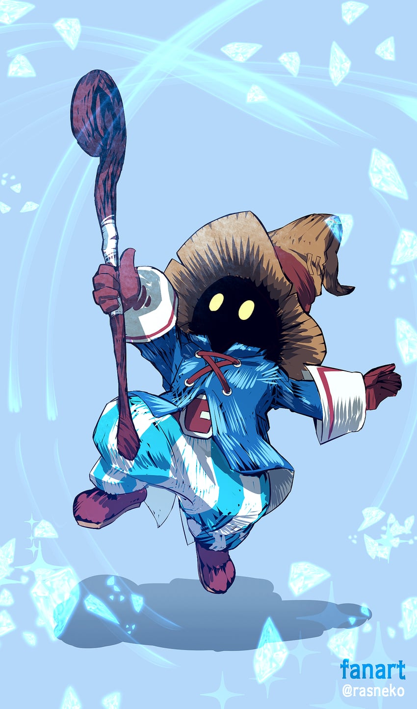 black mage and vivi ornitier (final fantasy and 1 more) drawn by rasneko
