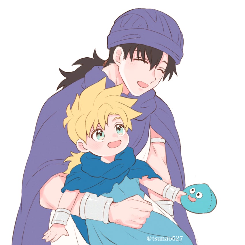 slime, hero, and hero's son (dragon quest and 1 more) drawn by tsunao527