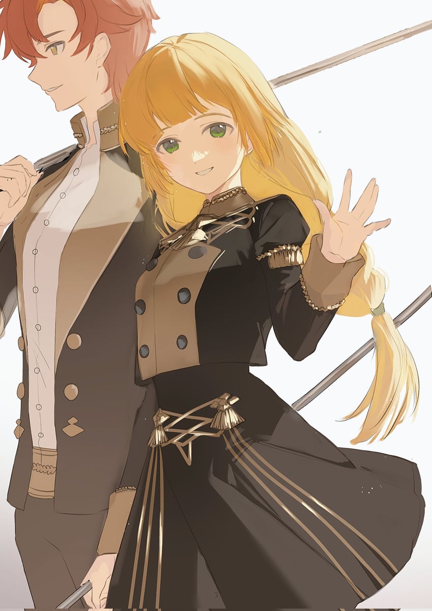 ingrid brandl galatea and sylvain jose gautier (fire emblem and 1 more) drawn by yun_(dl2n5c7kbh8ihcx)