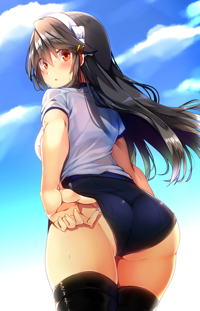 haruna and haruna kai ni (kantai collection) drawn by tsukui_kachou