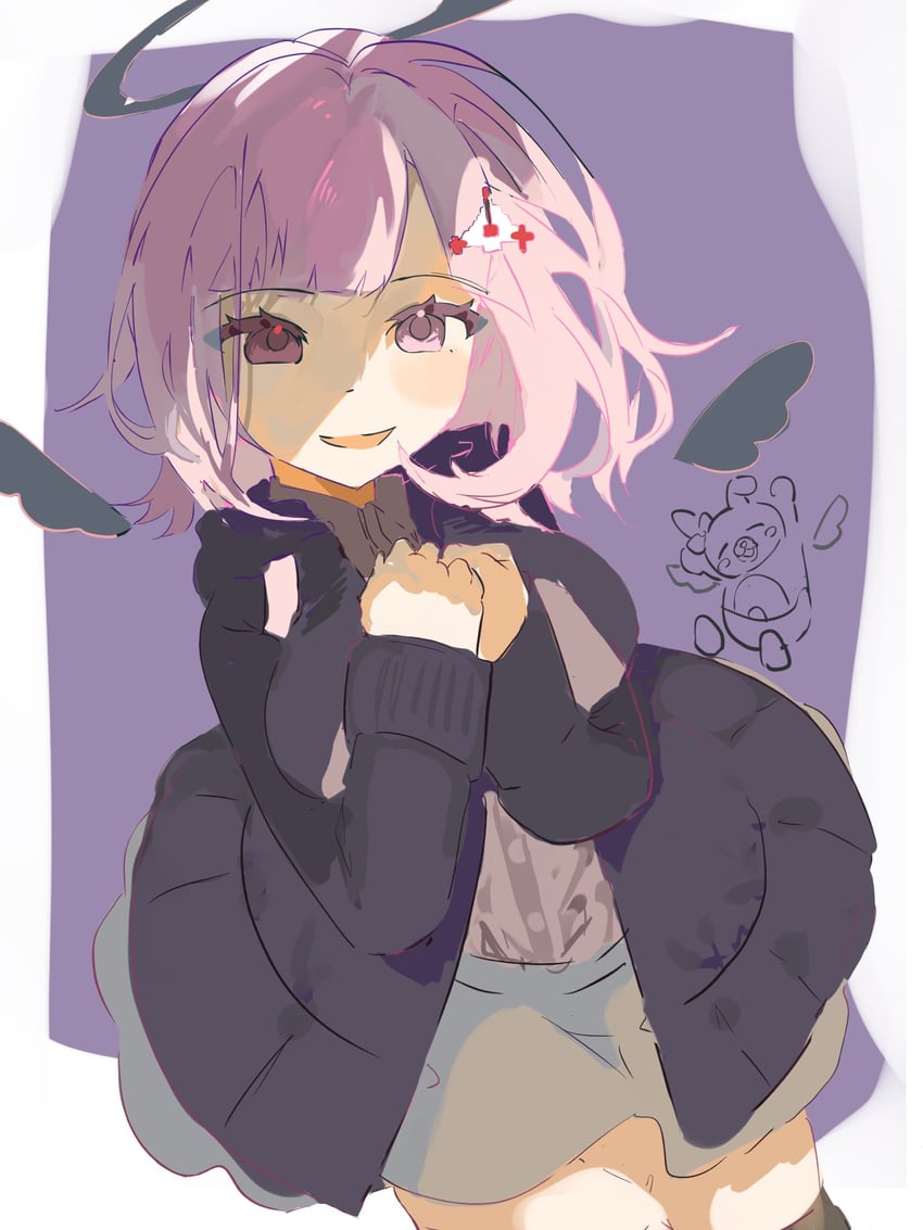 nanami chiaki and usami (danganronpa and 1 more) drawn by daisansha_shiten