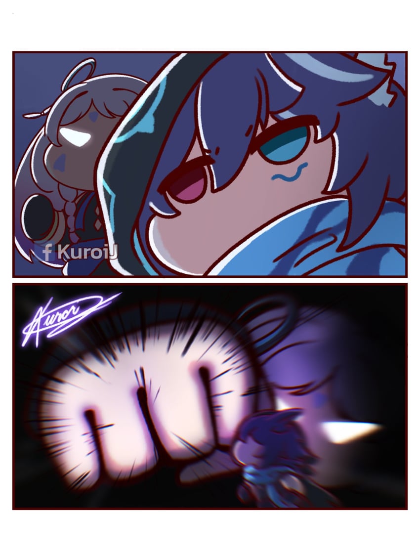 citlali and ororon (genshin impact and 1 more) drawn by kuroij