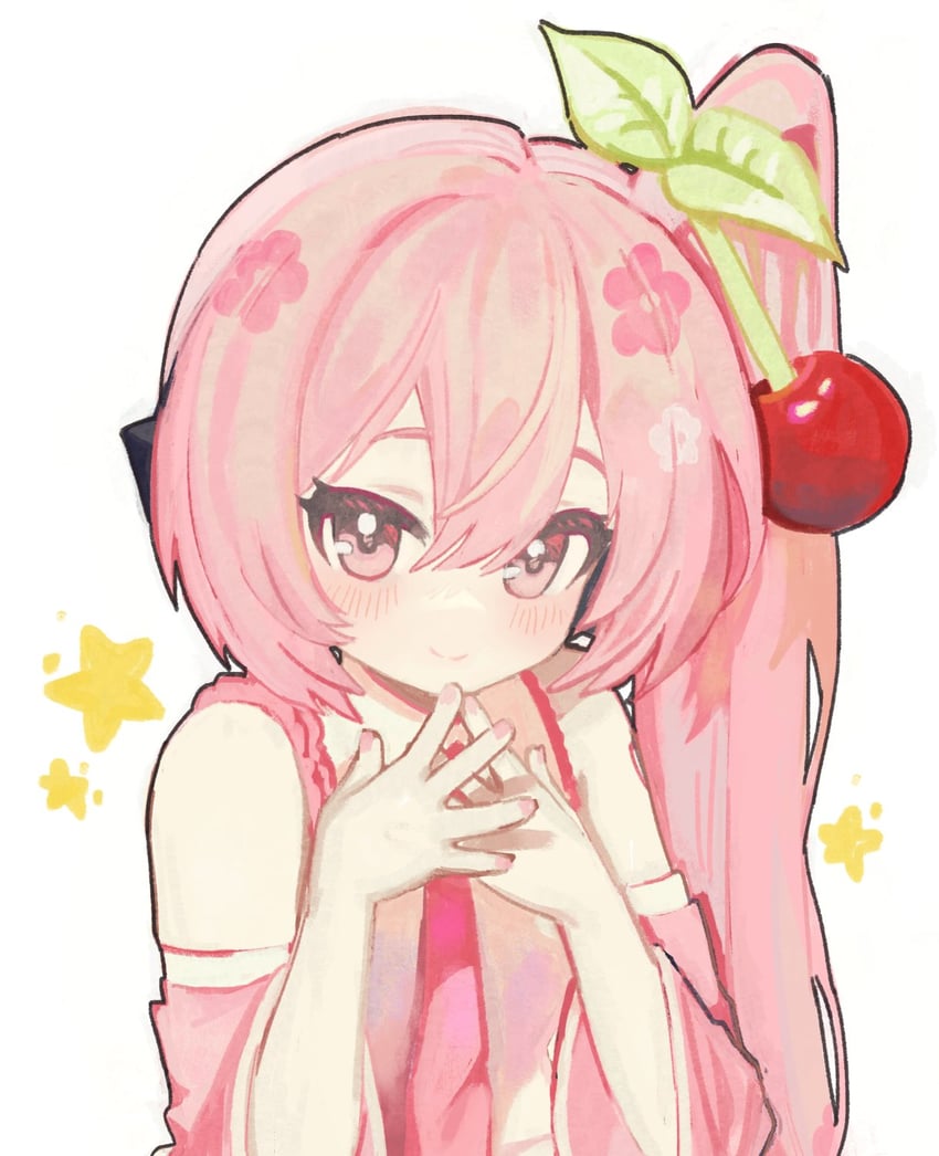 hatsune miku and sakura miku (vocaloid) drawn by q_yan31