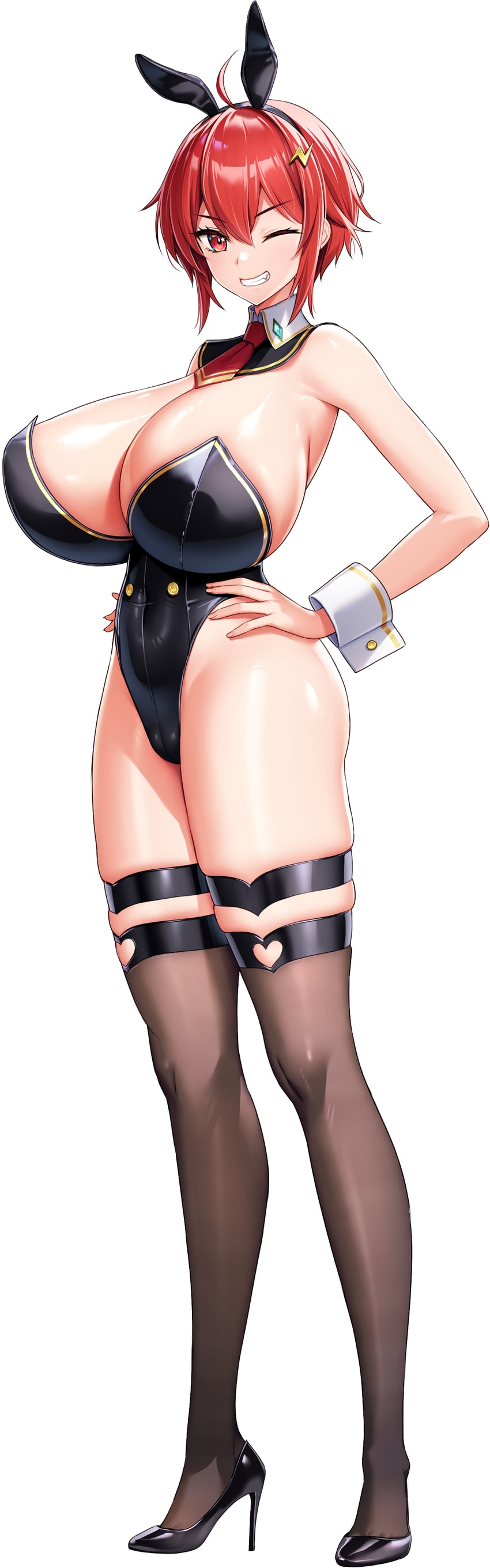 karla lil earthian (motto! haramase! honoo no oppai isekai oppai bunny gakuen!) drawn by derauea