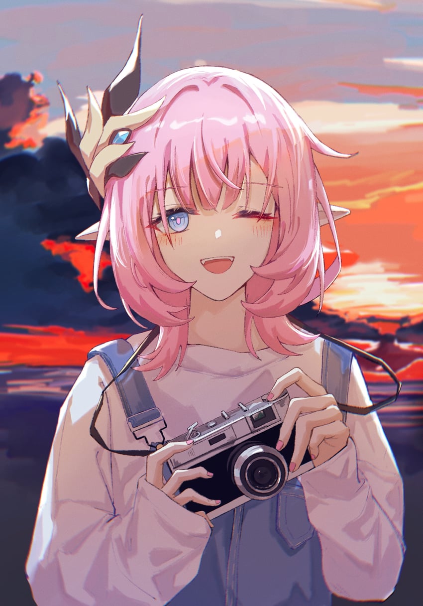elysia (honkai and 1 more) drawn by rio_(user_kzxp8757)