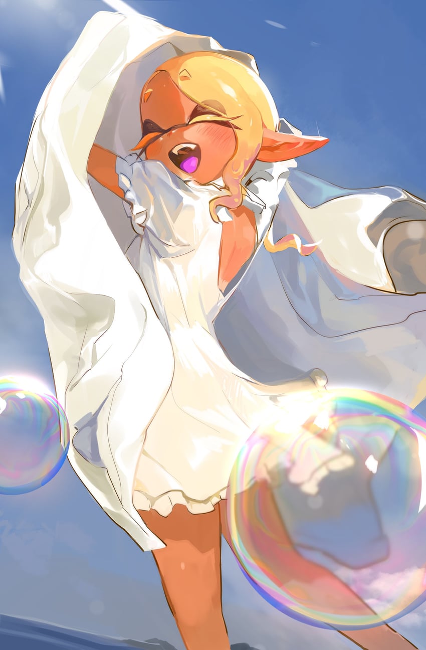 frye (splatoon and 1 more) drawn by maki_chaa