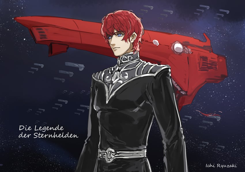 siegfried kircheis and barbarossa (ginga eiyuu densetsu) drawn by ryuuzaki_ichi