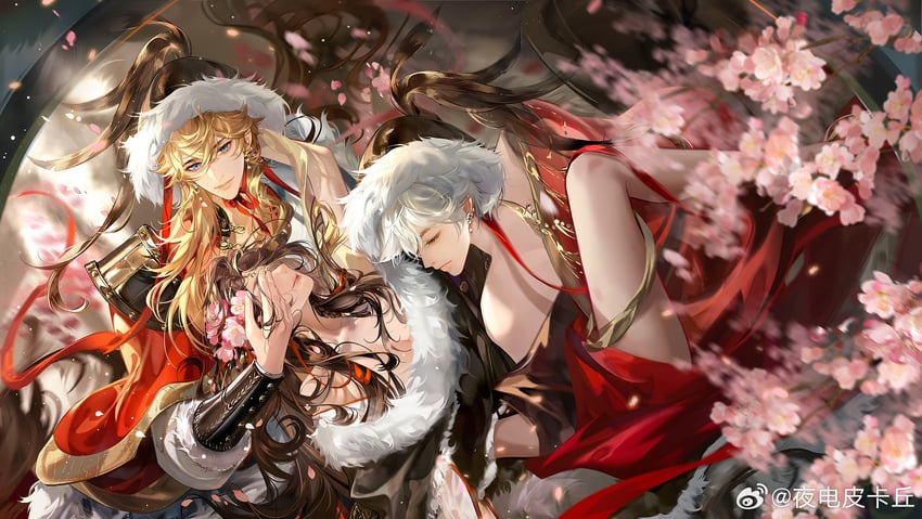 protagonist and zhou quiluo (love and producer) drawn by ye_dian_pikaqiu